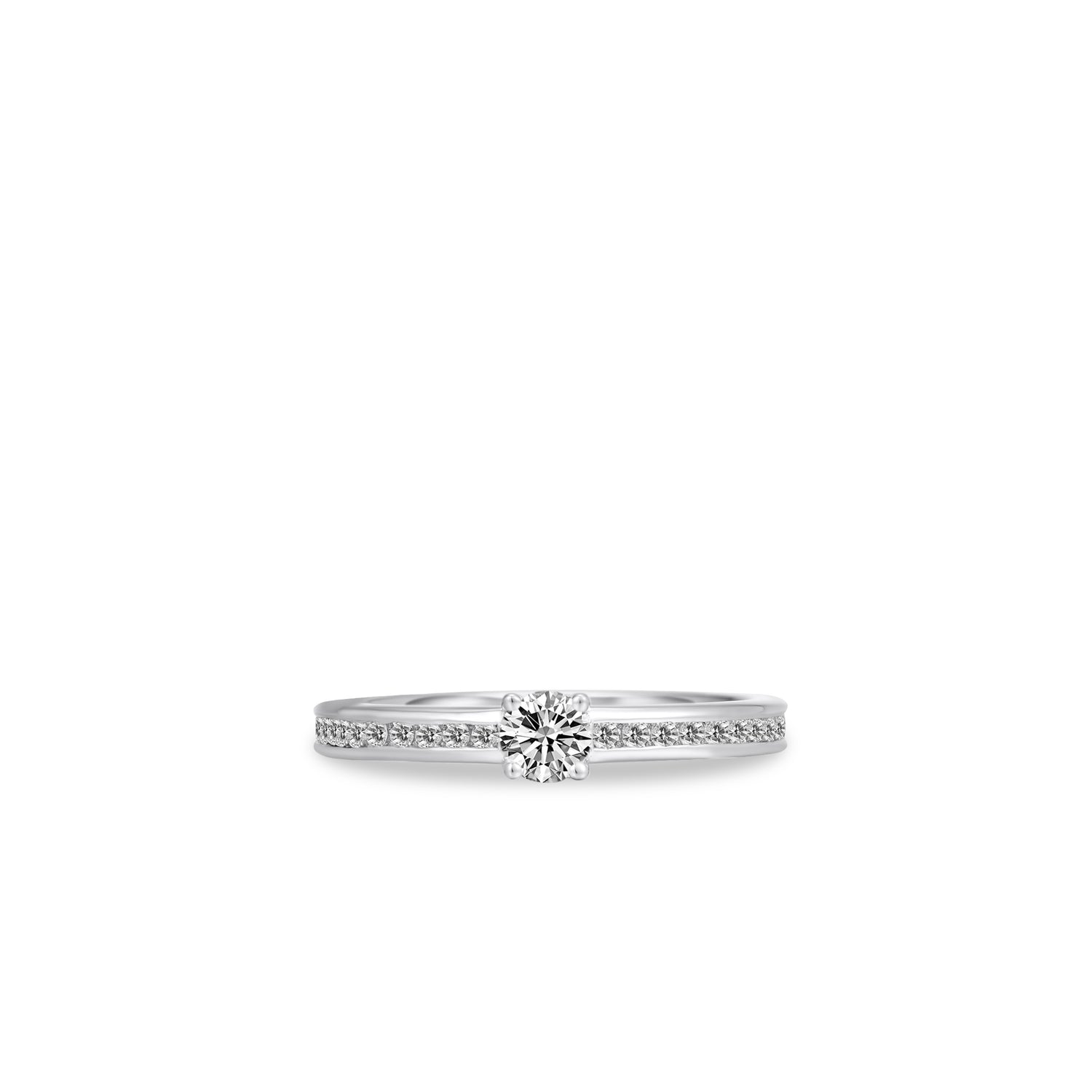 Accented Simple Sterling Silver Ring. 925 Sterling Silver. Waterproof Ring
