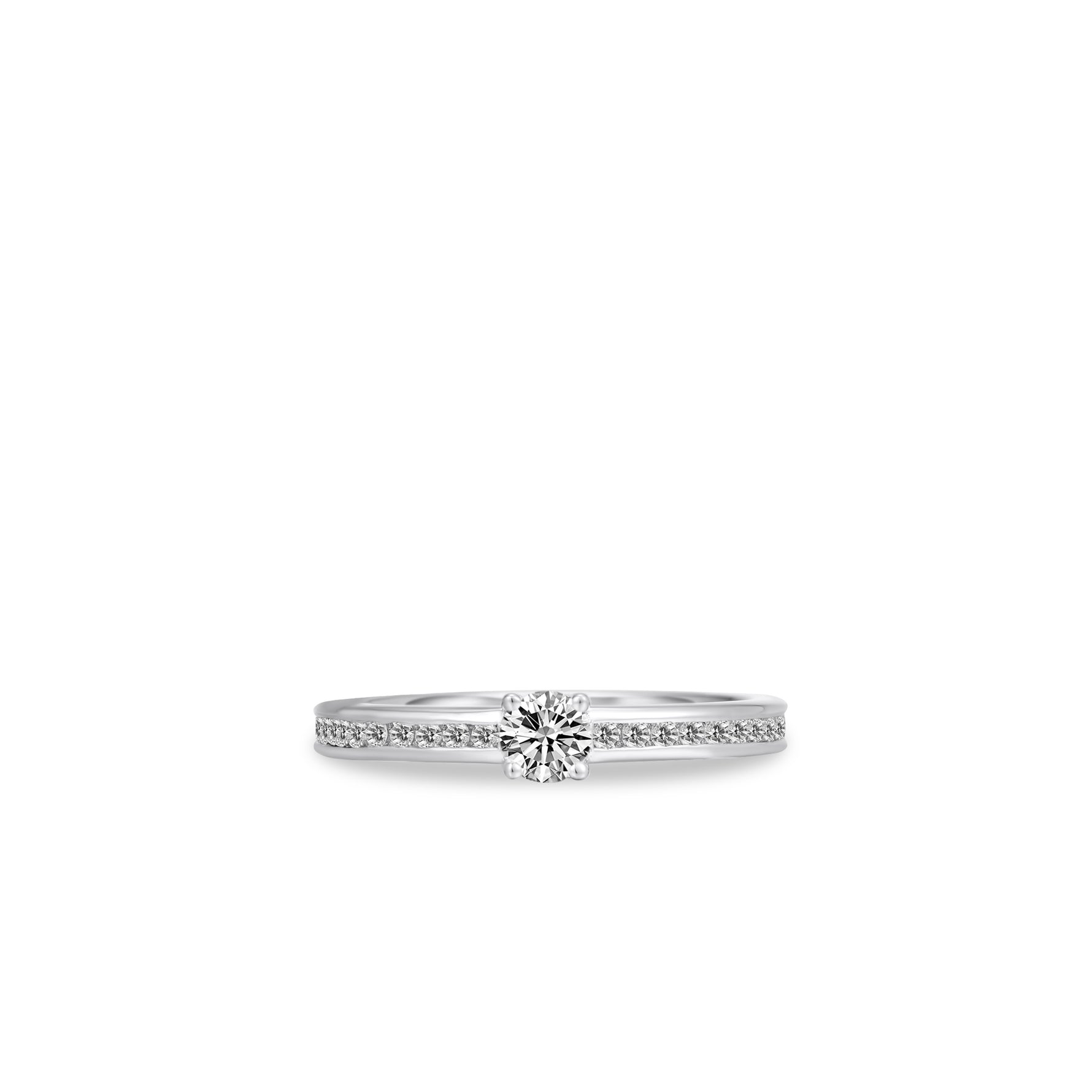 Accented Simple Sterling Silver Ring. 925 Sterling Silver. Waterproof Ring