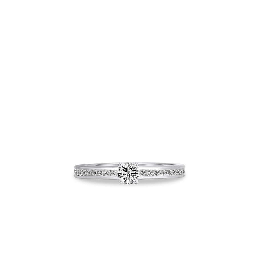 Accented Simple Sterling Silver Ring. 925 Sterling Silver. Waterproof Ring