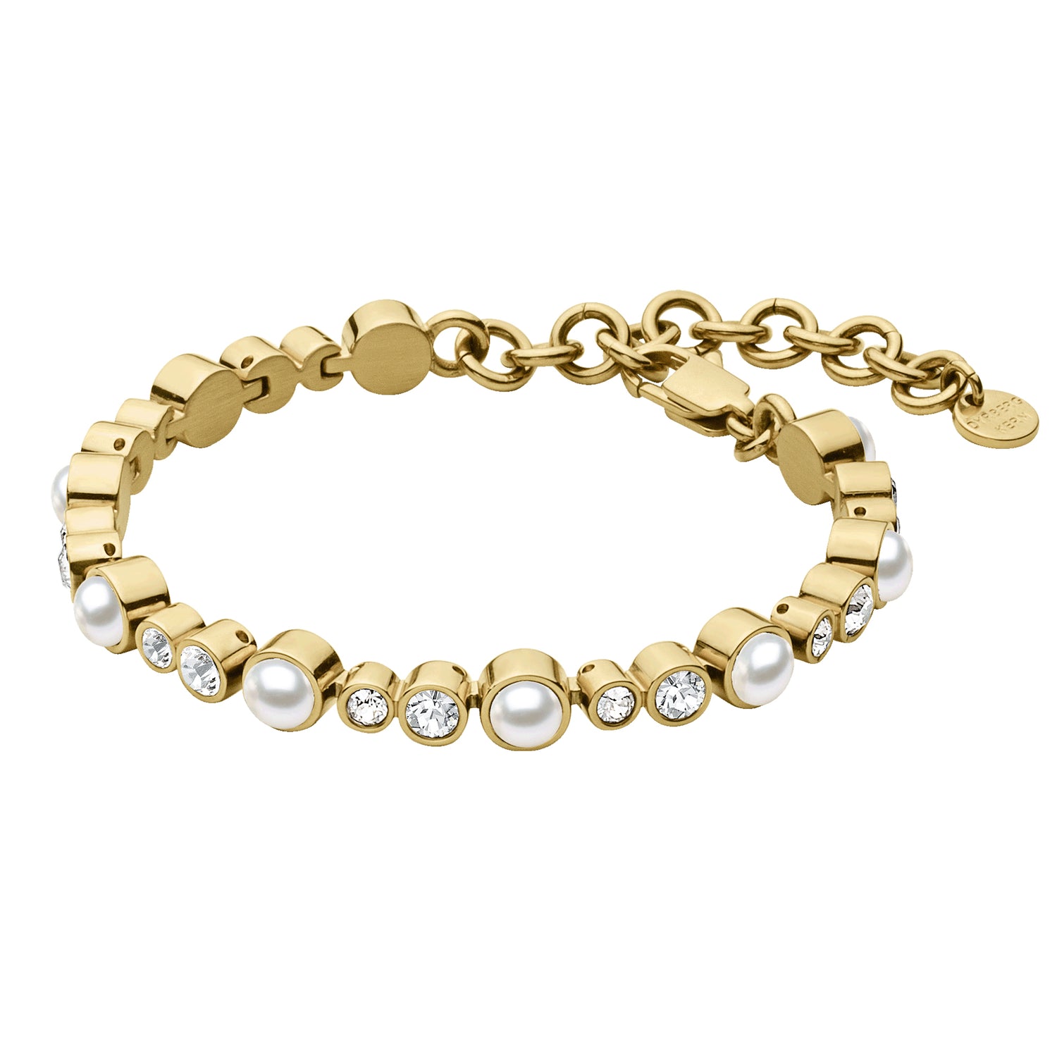 Sacha SG Crystal White Pearl Bracelet