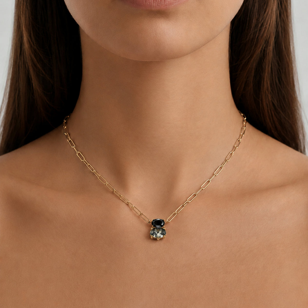 Serafine SG Black Grey Necklace
