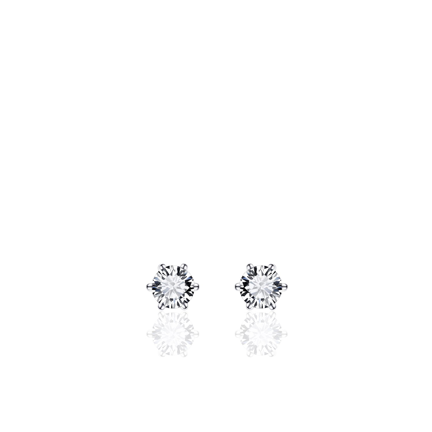 Simple Large Sparkle Stud Earrings SPE04
