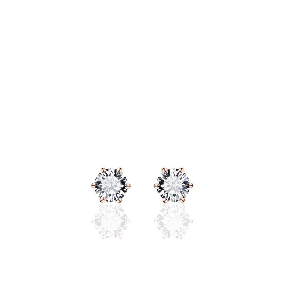 Simple XL Sparkle Stud Earrings SPE05