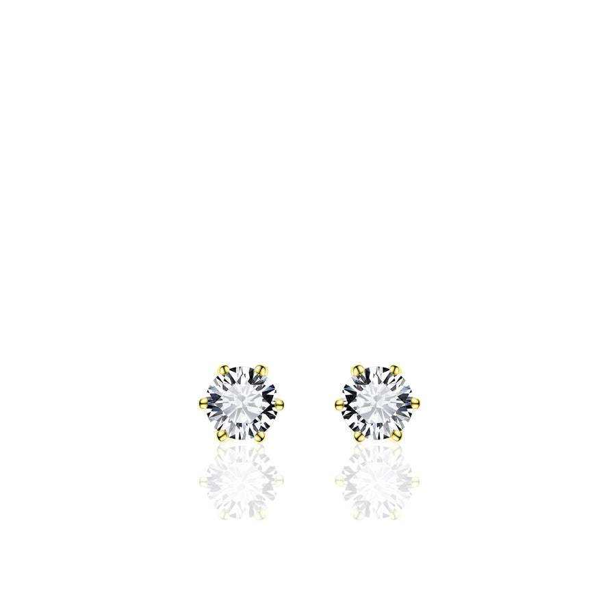 Simple XL Sparkle Stud Earrings SPE05