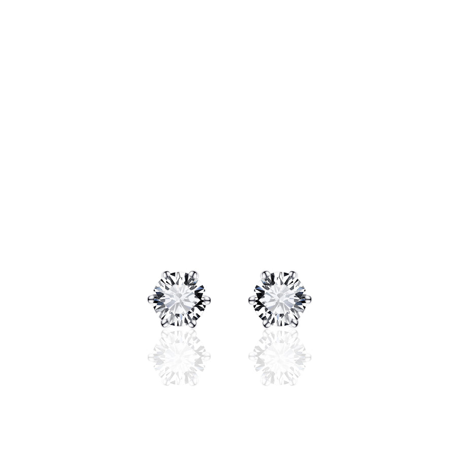 Simple XL Sparkle Stud Earrings SPE05