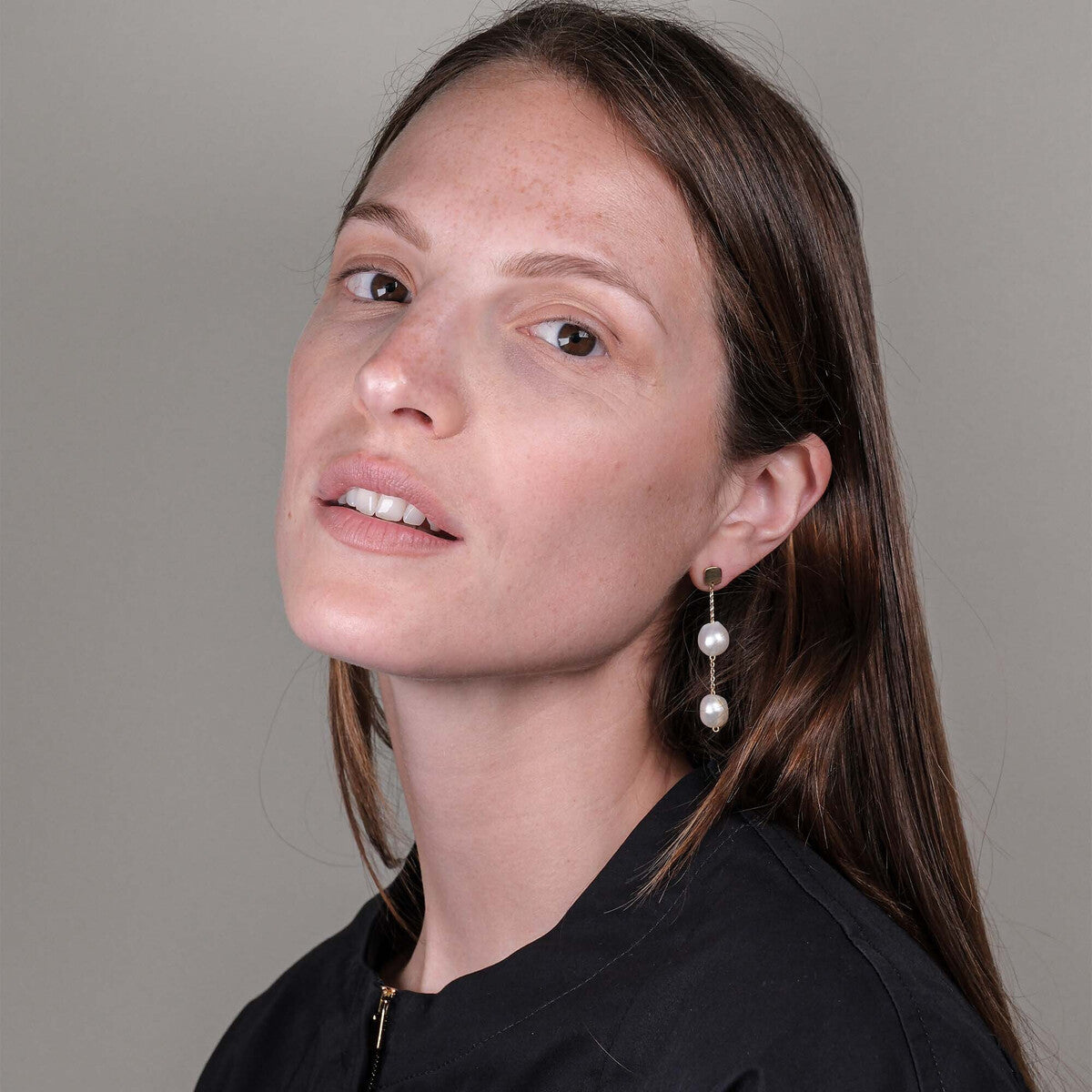 Twin Pearl Earrings