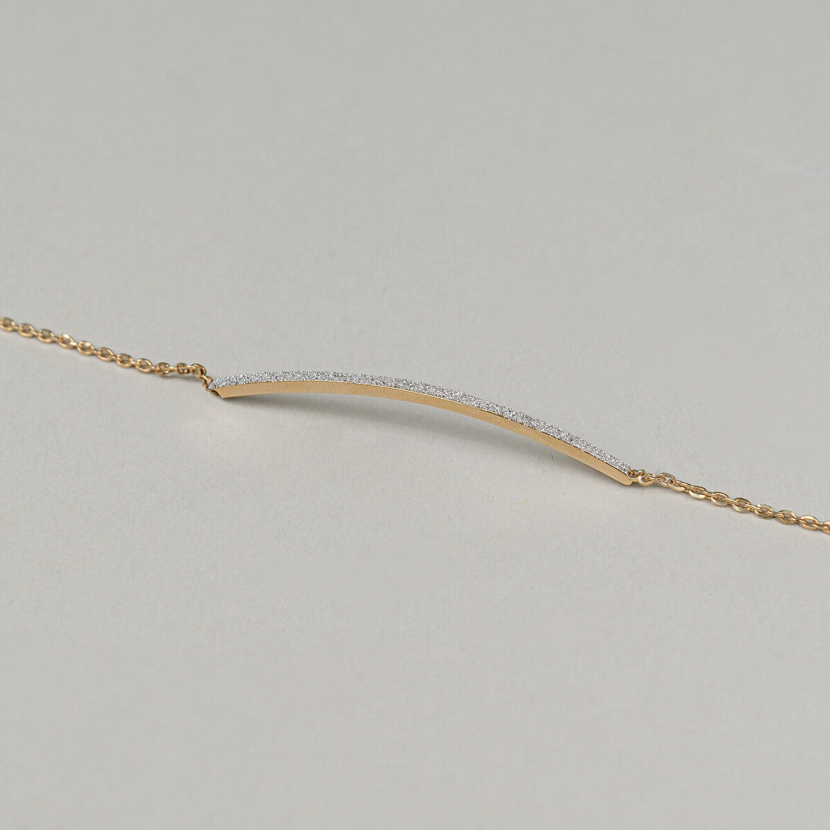 Demilune Bracelet With Diamonds
