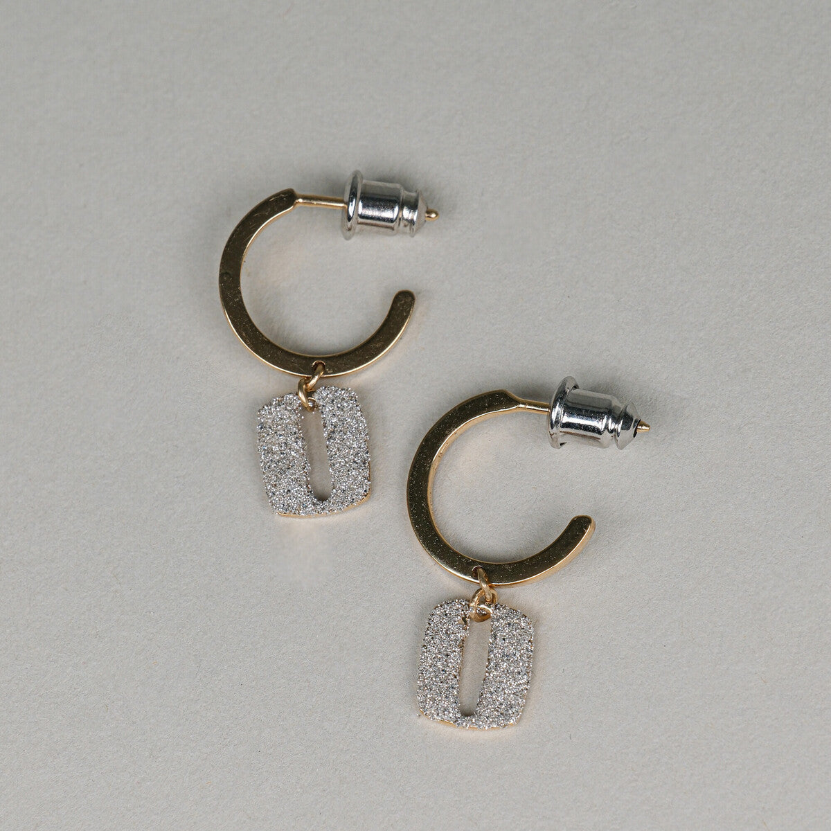 Diamond Dust Hoops Loquet Earrings