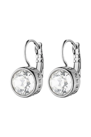 LOUISE SILVER CRYSTAL EARRINGS