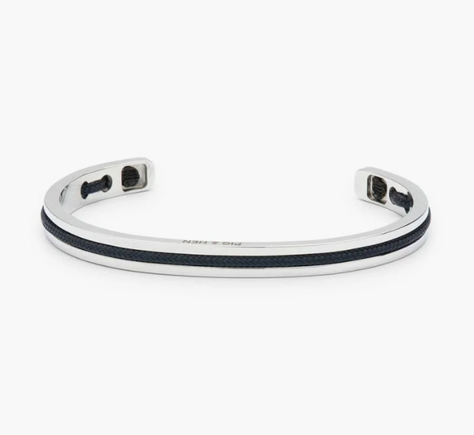 Navarch 6mm Navy/Silver Bracelet