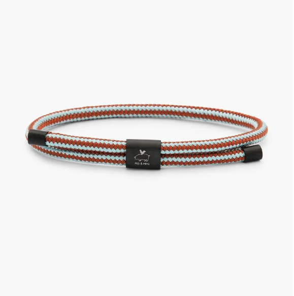 Little Lewis 4mm - Sky Blue/ Autumn Red