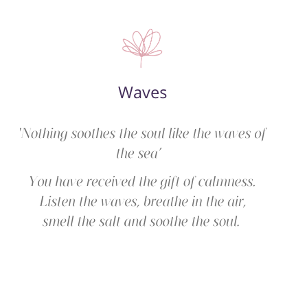 Waves necklace; meaning card; meaningful gift; meaningful jewellery