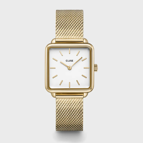 La Tétragone Mesh White, Gold Colour Watch CW0101207002