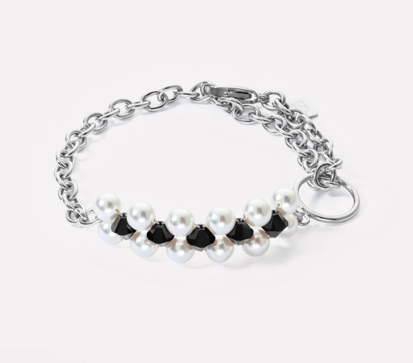 Bracelet Choker Mysterious silver-black 4080301317