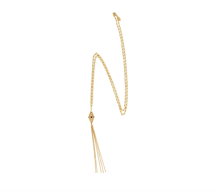 Black Kamala Long Necklace