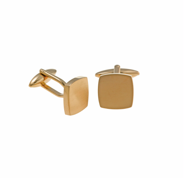 Gold Plated Square Cufflinks