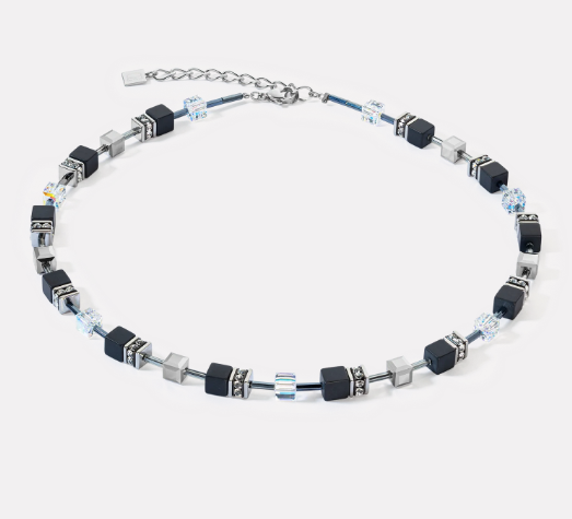GeoCUBE® Iconic Precious Onyx necklace crystal-black 4018101318