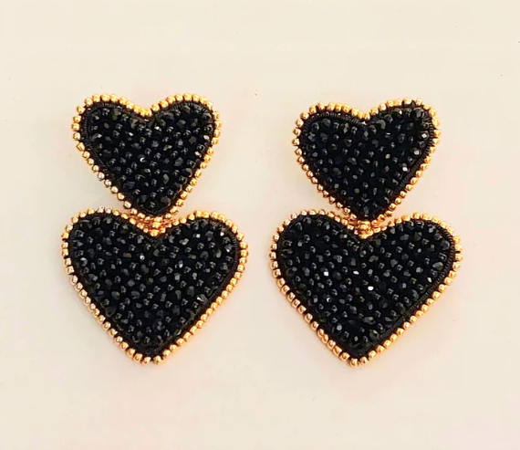 Double Heart Earrings