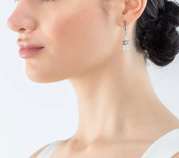 GeoCUBE® Precious Fusion Pearls earrings white 5086211400