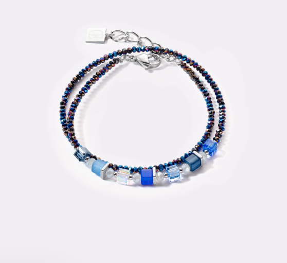 Joyful Colours Wrap bracelet Silver Blue 4564300700