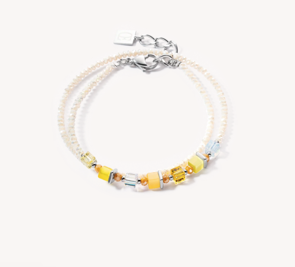 Joyful Colours Wrap Bracelet Silver Yellow 4564300100