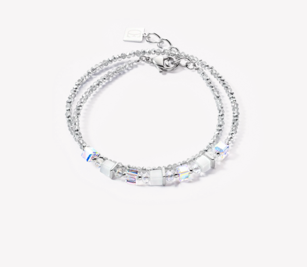Joyful Colours Wrap Bracelet Silver White 4564301400