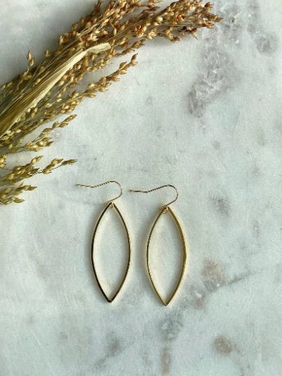 Oval Drop Earrings