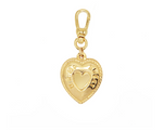heart charm 24k gold plated