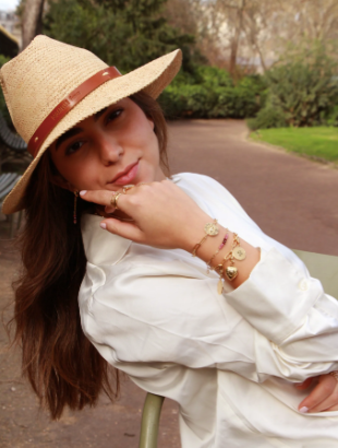 "love" charm 24k gold plated