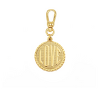 "love" charm 24k gold plated
