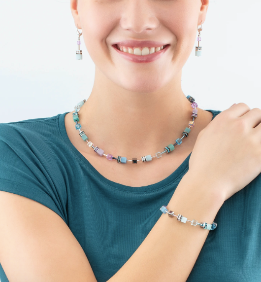 GeoCUBE® Iconic bracelet aqua-lilac 2838302026