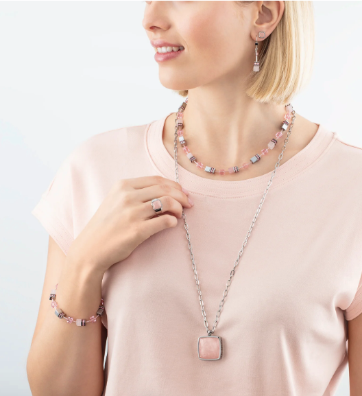 GeoCUBE® Iconic Precious necklace rose 4017101900