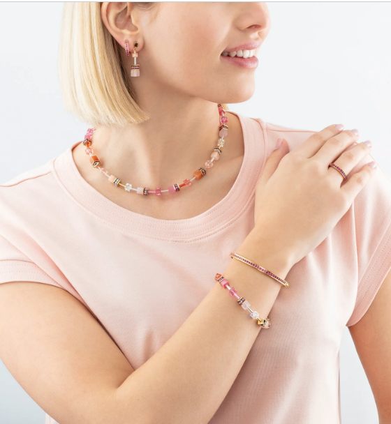 GeoCUBE® Iconic Precious necklace rose-orange 4905101902