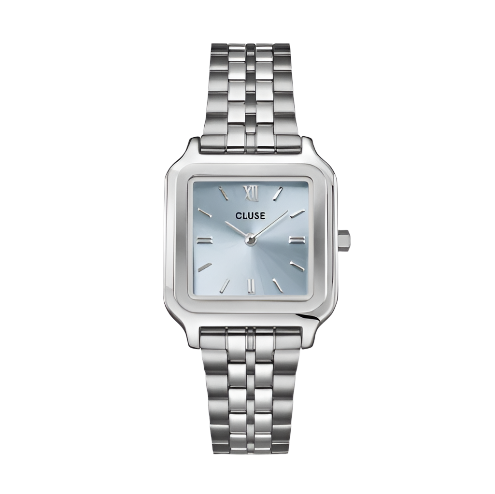 Gracieuse Watch Steel, Light Blue Silver Colour CW11904