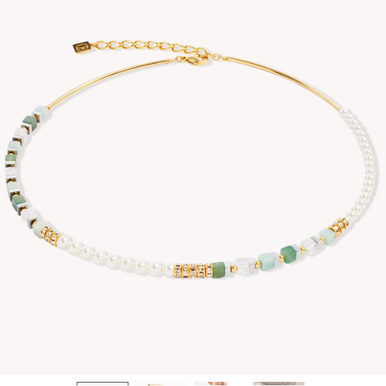 Precious Fusion Offset necklace gold-green