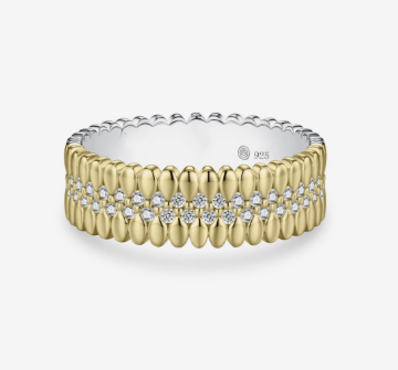 Elena Texture Gold Ring