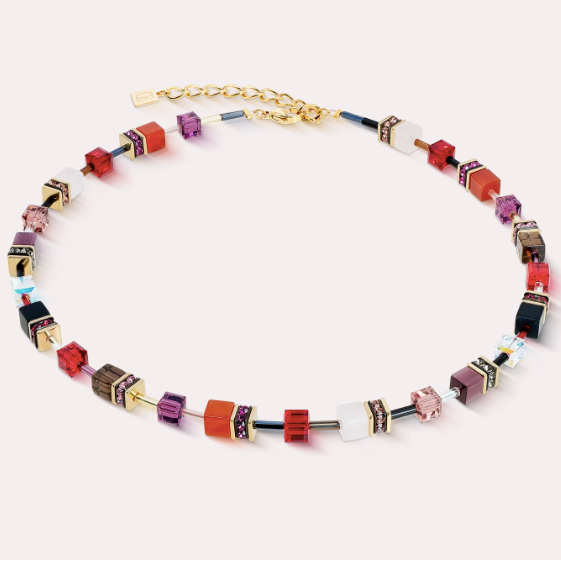 GeoCUBE® Iconic Precious necklace Festive red