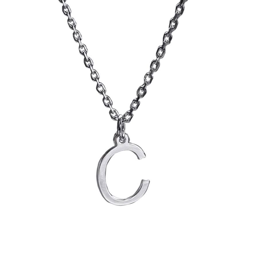 Initial Silver Necklace