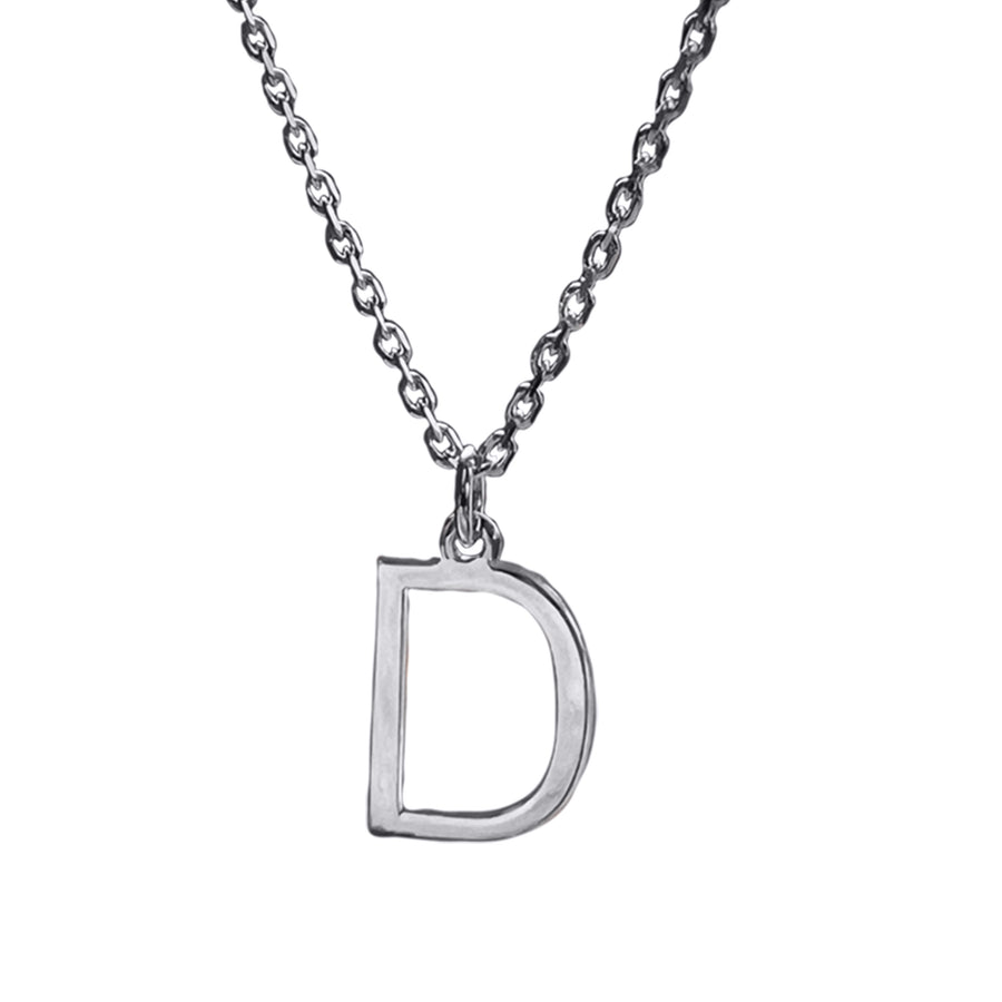 Initial Silver Necklace