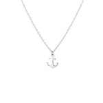 Anchor necklace; Sterling Silver Anchor meaningful Necklace