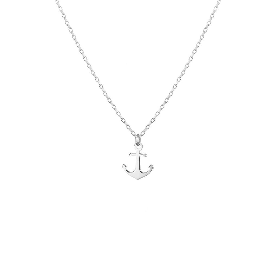 Anchor necklace; Sterling Silver Anchor meaningful Necklace