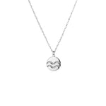 Waves Necklace; Sterling Silver Waves symbolic necklace