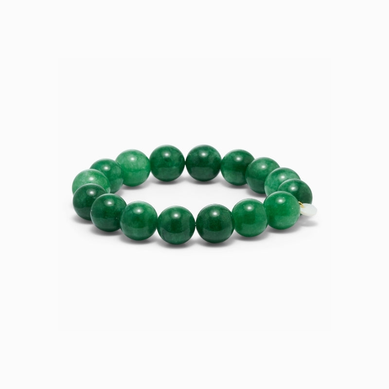 Chunky Green Jade Bracelet