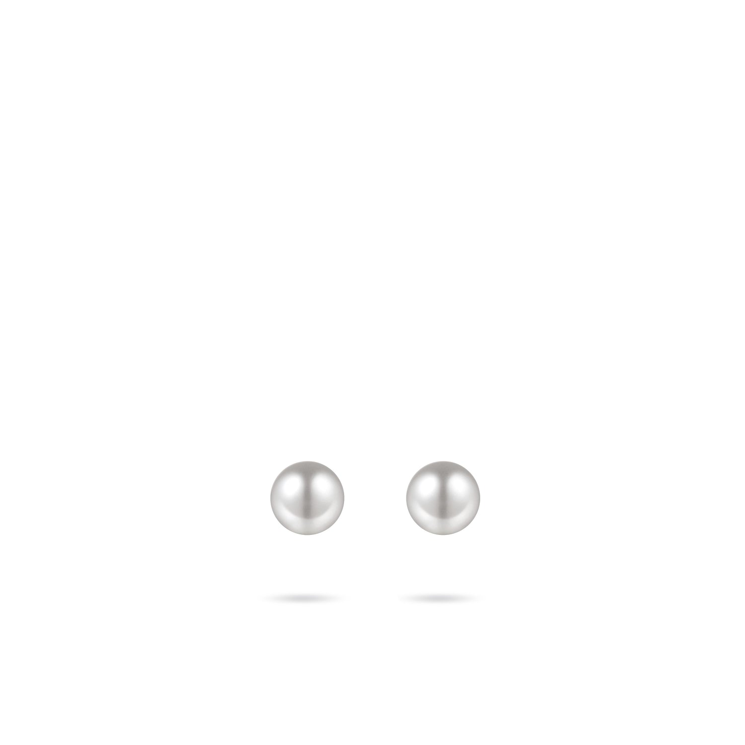 Pearl Ball 14k Gold Stud Earrings