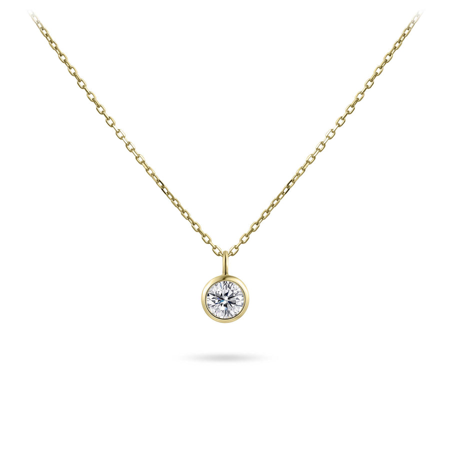 Round 14k Yellow Gold Necklace