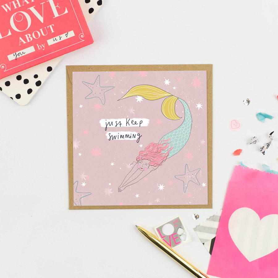 Just Keep Swimming Greeting Card