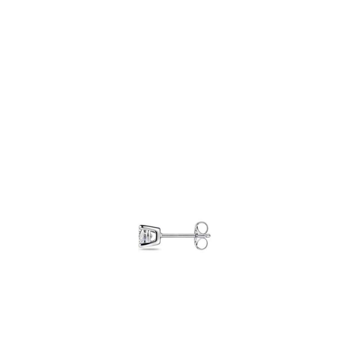 Silver Lab Grown Diamond Earrings