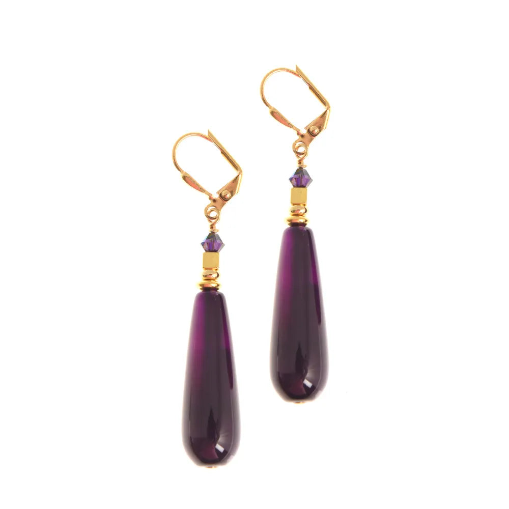 Corcra Drop Earrings Short