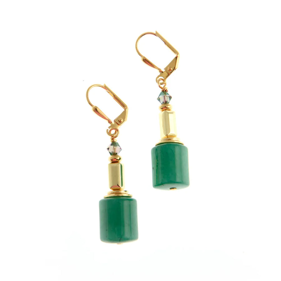 Wilde Emerald Drama Earrings Short