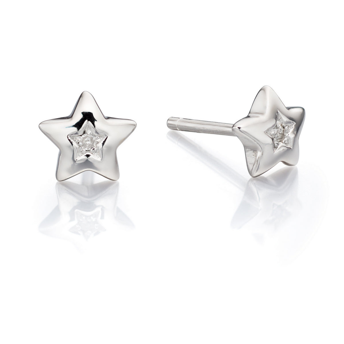 Noor Diamond Star Stud Earring
